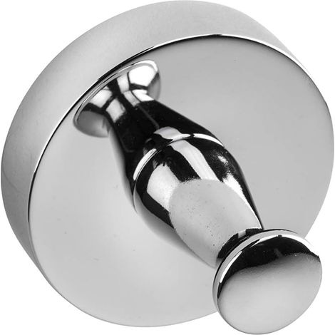 Croydex Flexi-Fix Chrome Robe & Towel Hook, Bathroom Accessories - Pendle (1/5)