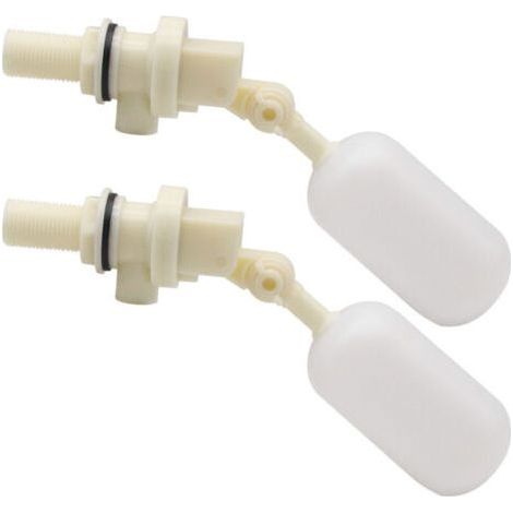 Paquete de 2 válvulas flotantes para llenar automáticamente bebederos para perros, ganado y ovejas, válvula de bola de cierre de llenado automático, 1/2" NPT (1/5)