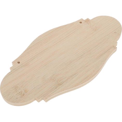 Ensemble de 3 plaques de porte en bambou, idéal pour les loisirs créatifs, la décoration suspendue et pour indiquer l'état ouvert/fermé de la porte. (1/5)