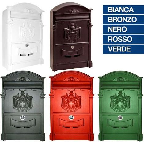 CASSETTA POSTALE PER POSTA MODELLO ARTISTICA DA ESTERNO VARI COLORI 35420V BIANCA (35420) (1/2)