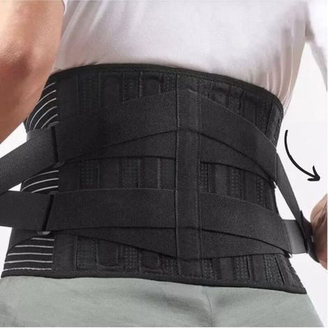 Ceinture de soutien lombaire ajustable pour soulager les douleurs au dos et aux lombaires. Taille : XL