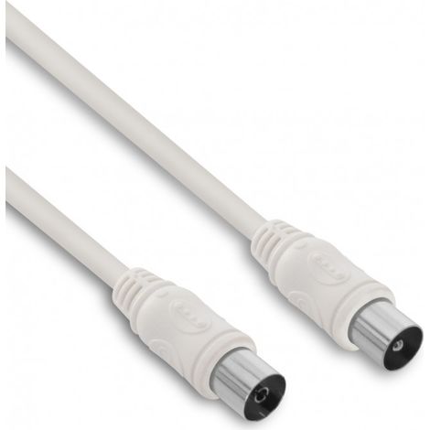Câble TV coaxial 9,52 mm mâle/fem. 2 m (1/2)