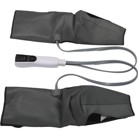 Appareil de massage des jambes avec chaleur, bottes de récupération pour une meilleure circulation sanguine, 3 modes, 3 niveaux d'intensité, masseur de jambes par compression, prise britannique 100-24 (1/5)
