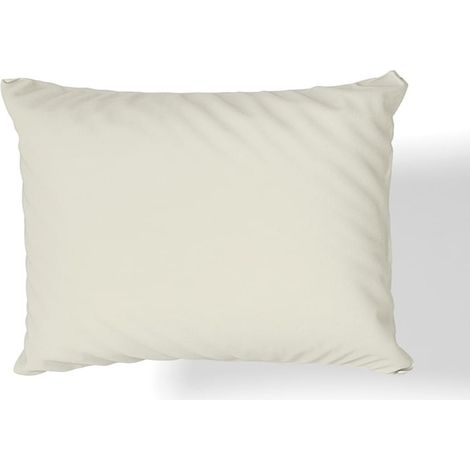 Funda de almohada de satén de algodón 70×80 color crema