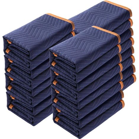 Triple Couche Épaisse Anti Rayures 12 Couvertures de Déménagement 2032x1829 mm pour Protection et Transport Meubles (1/5)