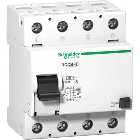Schneider 16763 Fehlerstromschutzschalter (RCCB), Acti9 RCCB-ID, 4P, 125A, Typ B , 30mA (1/2)