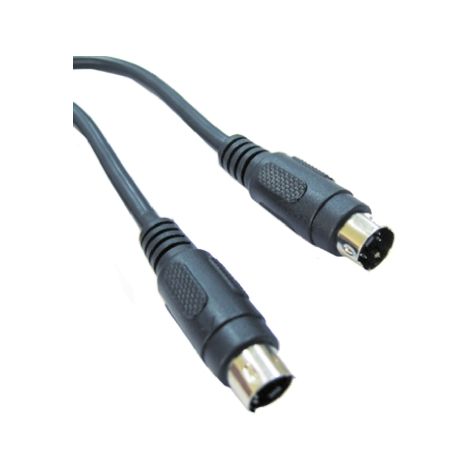 Cordon audio vidéo SVHS Noir Mini Din mâle 4 broches Mini Din mâle 4 broches, 20m ( Prix pour 1 )