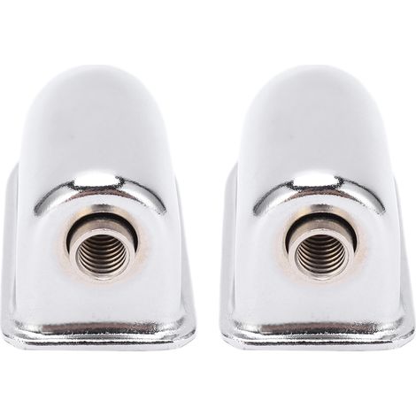 2 Pièces Fûts de Caisse Claire en Acier Chromé, Kit d'Accessoires de Nettoyage pour Batterie, Set Oreilles de Caisse Claire WC27 (1/5)