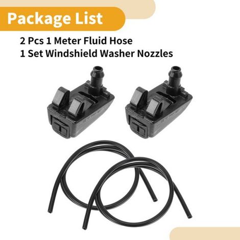 Scheibenwaschdüsen-Set für Skoda Octavia 2004-2013, Scheibenwaschdüsen Nr. 1Z0955985 + 2 x 1 m Schläuche (1/5)