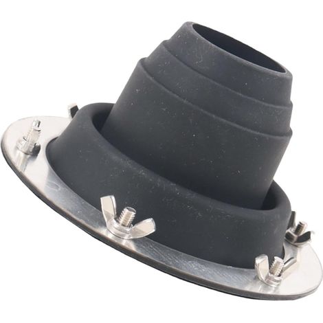 Tuyau de poêle clignotant pour tente, kit de conduit de toit haute température, tuyau de cric de toit flexible, four à bois de chauffage, tente d'aération de cheminée clignotant pour cloche (1/5)