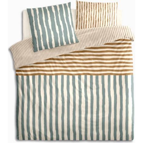 Set da letto fenir 220x240 cm blu - Atmosphera créateur d'intérieur (1/4)