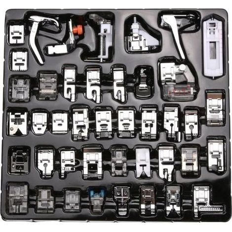 Kit de 42 pieds de biche pour machine à coudre - ONEVER - pour Singer, Brother, Janome - haute qualité (1/5)