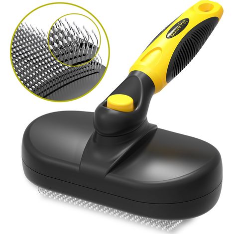 Dog Brush Cat Brush, Professional Dog Grooming Comb and Long Hair Dog Brush, Grooming Rake for Dogs and Cats Effectively Reduces Hair Loss Up to 95% (1/5)