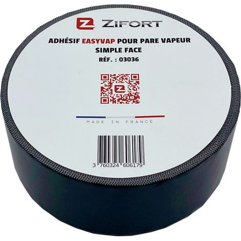 1 Rouleau Adhésif Membrane pare-vapeur simple face 40m X 60mm - Zifort