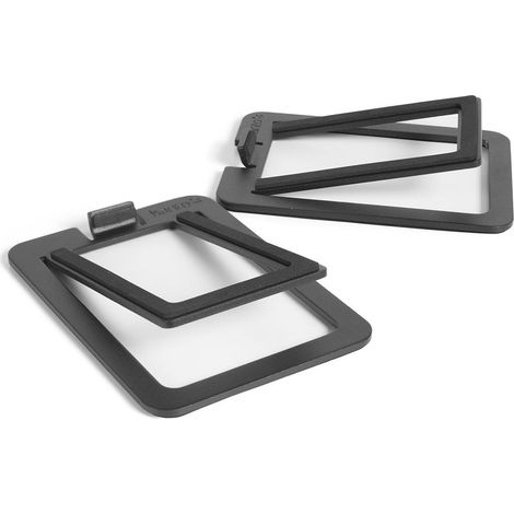 Lautsprecherständer – 16°-Winkel – Für 2- bis 3-Zoll-Studiomonitore – Maximale Traglast: 2,7 kg – Dämpfungsschaum – Paar – Schwarz (1/5)