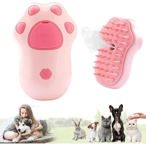 Brosse vapeur chat, 3 En 1 Brosse À Vapeur Pour Chat, Brosse Chien Chat à Vapeur, Brosse Chat Vapeur, Brosse Vapeur Pour Chat (1/4)