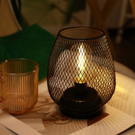 Nachttischlampen, LED-Tischlampen, Metalltischlampen, Netztischlampen, warmweißes Licht, dekorative Tischlampen, Nachtlichter (1/5)