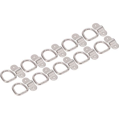 aqxreight Ancres D'arrimage Multifonctions pour Camions de Transport sécurisé, Camping-Car, VTT, Bateaux, Fer (Silver). (1/5)
