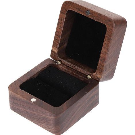 Boîte à bague de fiançailles. coffret cadeau à bijoux. boîte à bague d'amour. boîte à bague ancienne
