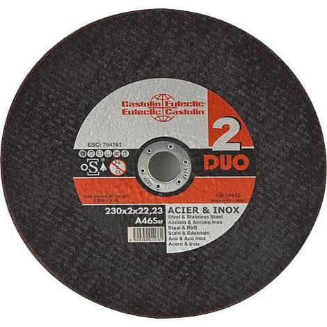 Disque Duo 230 pour acier, inox 230x2x22/23 (1/2)