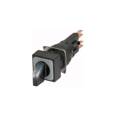 Commutateur rotatif lumineux 3 positions blanc à accrochage EATON Q18LWK3R-WS