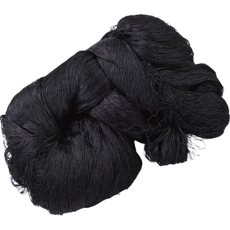Filet Anti Oiseaux, 7.5x15m Noir Filets pour Jardin, Mailles de 20 x 20 mm Plante Filet de Protection avec Clous Plastique et Serre-Câbles, pour verger, Potager, étang à Poissons, Arbre Fruitier (1/5)