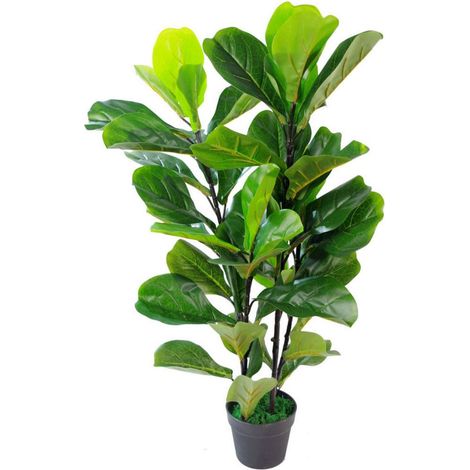 90cm Leaf Design UK Artificial Realistic Plant Fiddle Fig Tree