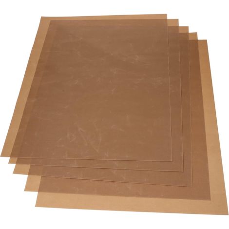 Lot de 4 Tapis de Cuisson en Tpfe Légers Couleur Café, Protège la Pâte Polymère Brûlure pour Créations Artisanales Four'-'- (1/5)