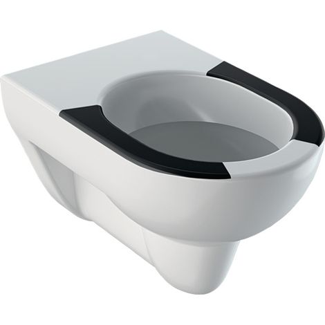 GE Renova WC suspendu pour mur, chasse d'eau profonde, blanc, Tect avec sièges marqués