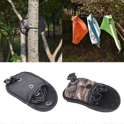 Étendoir à linge gain de place pour le camping, le balcon et le linge, coupe-vent (1/4)