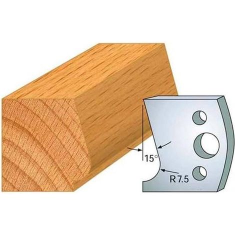 Jeu de 2 Fers Profilés Acier HT 40 x 4 mm - N°038 Main courante - Outil de menuiserie - Diamwood