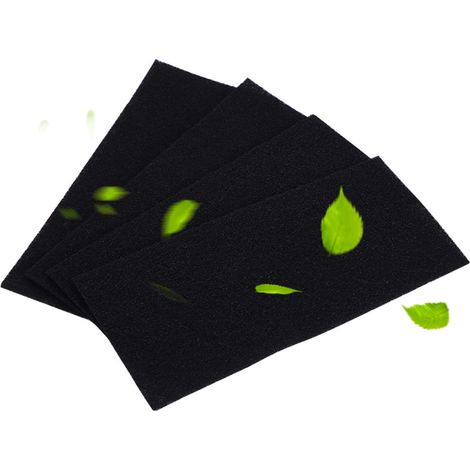 Set di 4 spugne filtranti per aria – carbone attivo – di ricambio – purificatore d'aria – accessori