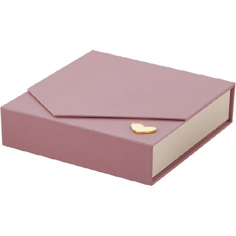 L'Arcolaio Scatola Liscia Portaconfetti 13 x 13 x 4 Cm Bomboniera Malva 1 Pz (1/2)