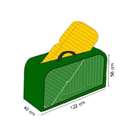 BUTSIR funda cojines 122x56x40 cm , Funda cojines 122 x 56 x 40 cmFabricado en poliéster de larga duraciónResistente a las inclemencias del tiempoPara cualquier bombona