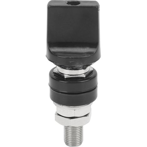 Connecteur de borne à vis M10 pour courant fort 100A, compatible fiche banane 4mm, noir (1/5)