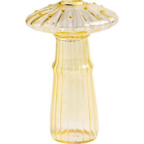 Vase en verre en forme de champignon, bouteille d'aromathérapie, table de fleurs hydroponiques (1/5)