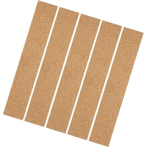 Bandes de Liège Auto-adhésives Bandes de Tableau Mémo en Liège 5 Pièces Décor Mural Simple et Élégant Sûres et Pratiques pour Bureau et Maison (1/5)