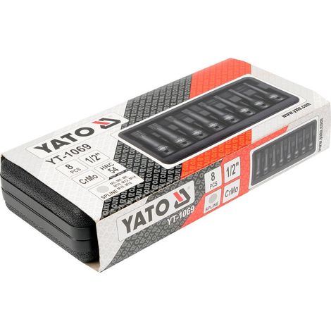 Juego de llaves de impacto estriadas Yato YT-1069 (1/2)