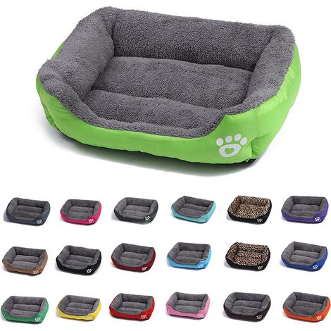 Cage pour animaux de compagnie toutes saisons - grise, taille S, cage carrée, tapis Teddy Pomeranian, cage en coton PP (1/3)