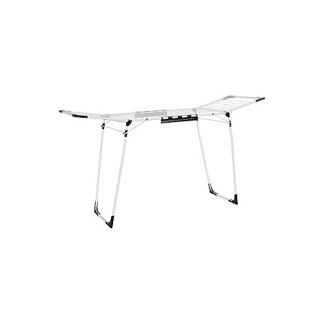 Songmics – Étendoir à linge pliable en acier 62 x 173 x 96,5 cm – Résistant à la rouille – Capacité 18 kg – Pour intérieur et extérieur (1/5)