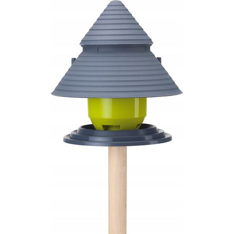Vogelfutterhaus mit 19,5 cm langem Griff  Pistazie + Anthrazit