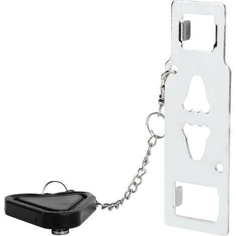 Verrou de porte portable sécurité maison, antidérapant, serrure de voyage pour hôtel, appartement, université, sans perçage. (1/5)
