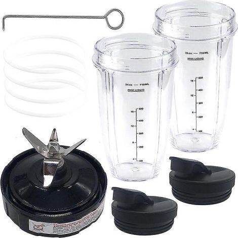 Ensemble de 7 pièces de rechange pour blender Nutri Ninja Pro BL451 30/BL455 30/BN400/BN750/BN800 (900 W/1000 W) (1/5)