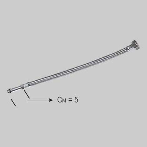 FLESSIBILE INOX PER MONOCOMANDO LUNGO - F 1/2 x M 12 cm 35