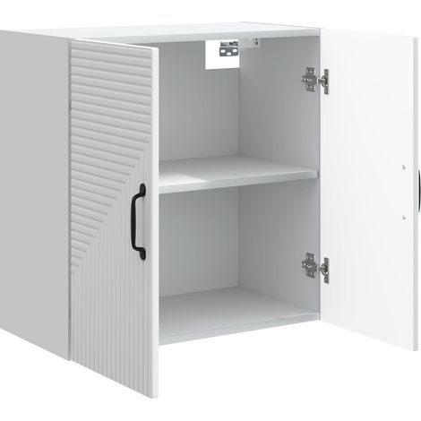 Armadietto a muro Mobiletto a muro Bianco 59 x 31 x 60 cm Legno ingegnerizzato DAS523215 (1/5)