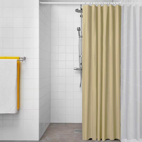 Badezimmer-Duschvorhang Basic Beige 180 x 180 cm
