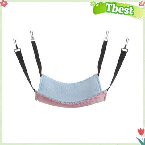 Tbest hamac cage pour chat Hamac suspendu pour chat, pour Cage, respirante, animalerie hamac Rose et Bleu 27x27cm / 10.6x10.6in (1/5)