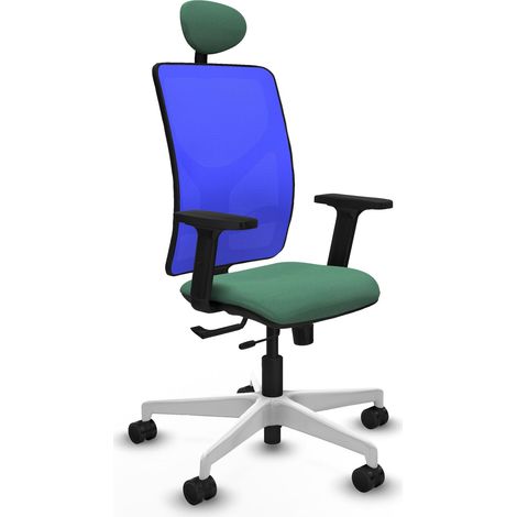 Silla de oficina piqueras y crespo Motilla azul soporte lumbar ajustable (1/2)