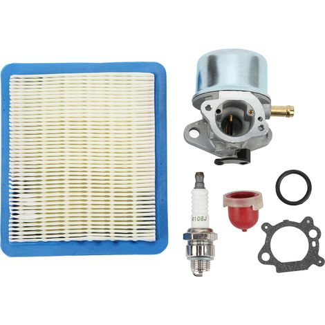 Carburateur tondeuse à gazon en aluminium avec bougie d'allumage, joint et filtre à air pour modèles 12G882, 12G887, 12H702, 12H707, 12H712, 12H802, 12H805