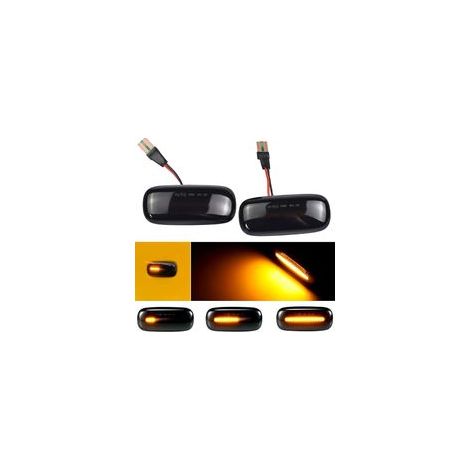 Dynamischer LED-Seitenblinker für Audi A3 S3 8L 2000-2003, A8 D2 1999-2002, TT 8N 2000-2006 (Gelb - Schwarz getönt) (1/5)